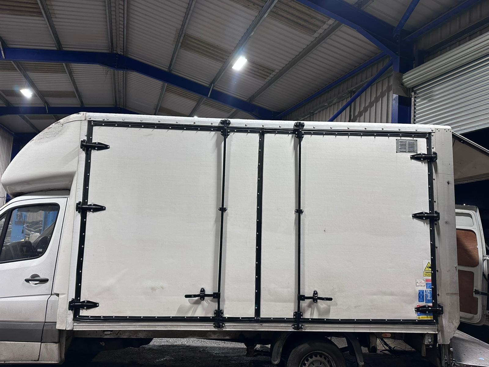 Side barn doors workshop view